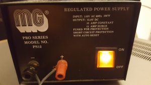 MG Pro Series Model PS12 Regulated & Adjustable Power Supply 12 Amp Surge