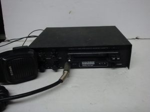 VINTAGE SPECO PAT-25C MOBILE PA AMPLIFIER WITH AUTO REVERSE CASSETTE AND MIC