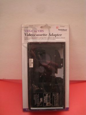VHS C To VHS Cassette Adapter Converts Video Camcorder Tapes To VHS Video