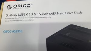 Orico USB 3.0 docking 2 Bay HDD in Box