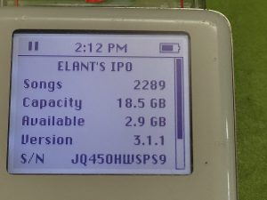 20GB Apple iPod: 4th Gen A1059: New  Battery